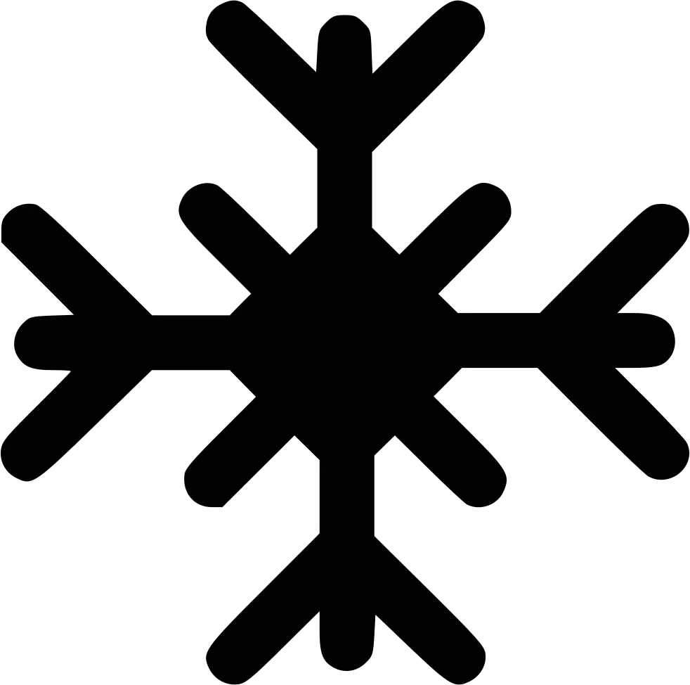 Black Snowflake Icon