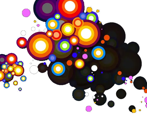 Abstract Colorful Circles