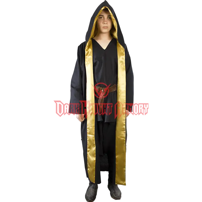 Person in Black and Gold Robe