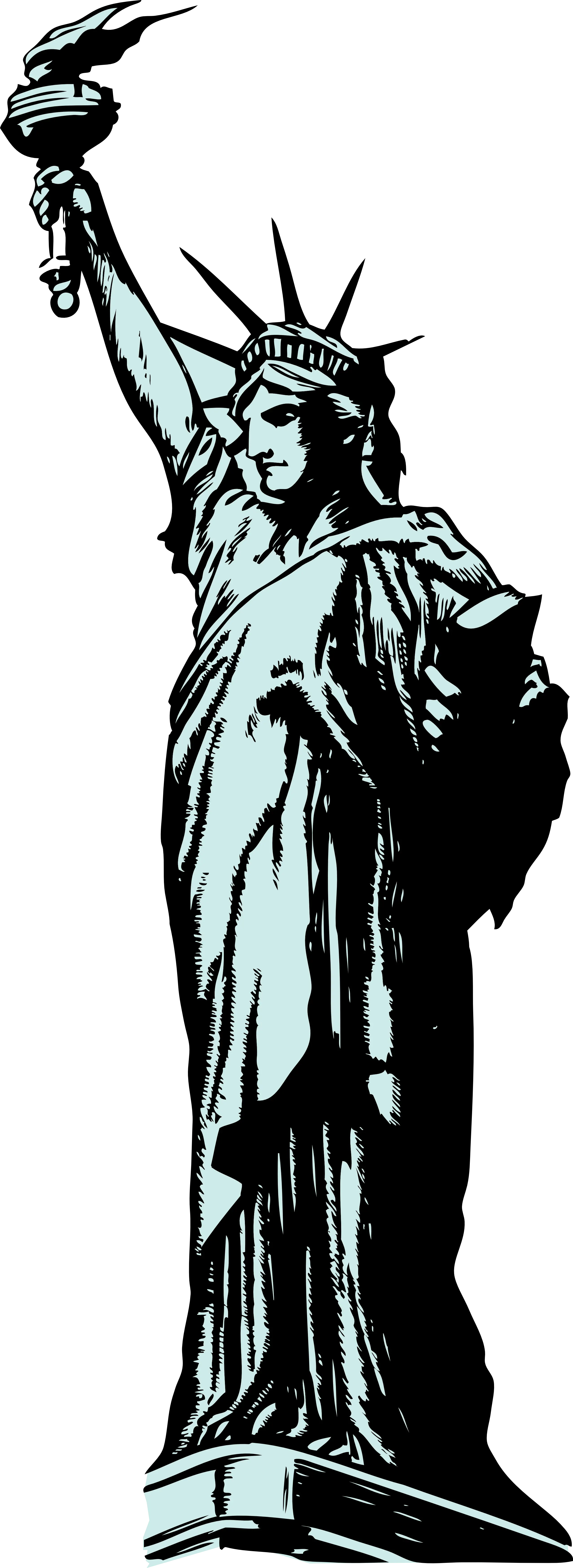 Artistic Sketch of Statue of Liberty