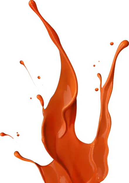 Dynamic Orange Liquid Splash Effect