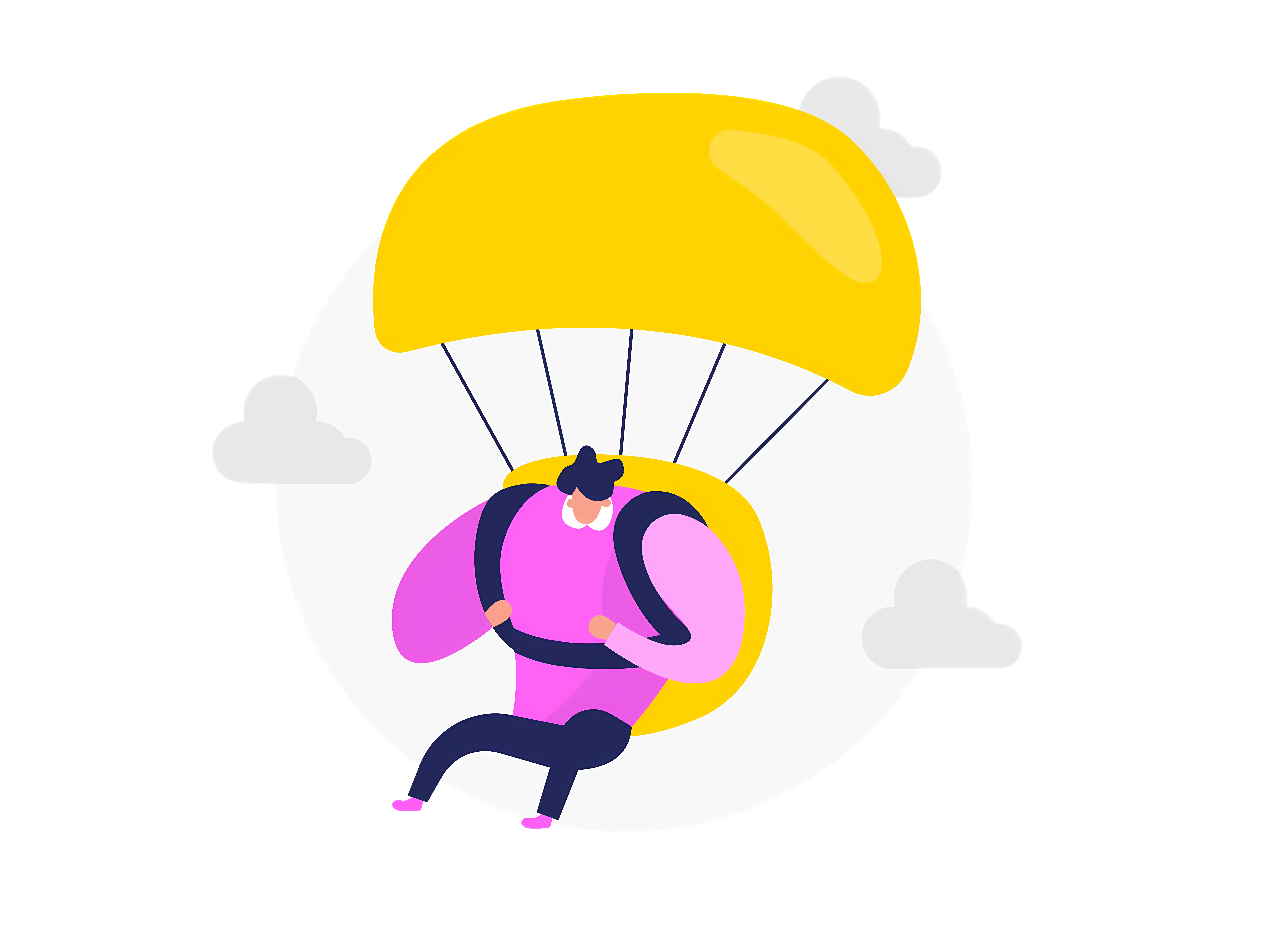 Person with Parachute