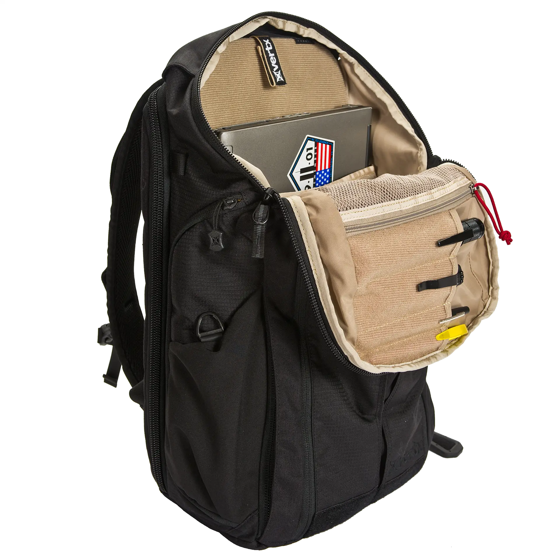 Black Backpack with Laptop