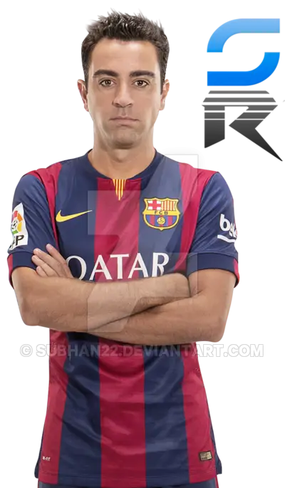 Soccer Player in Barcelona Jersey