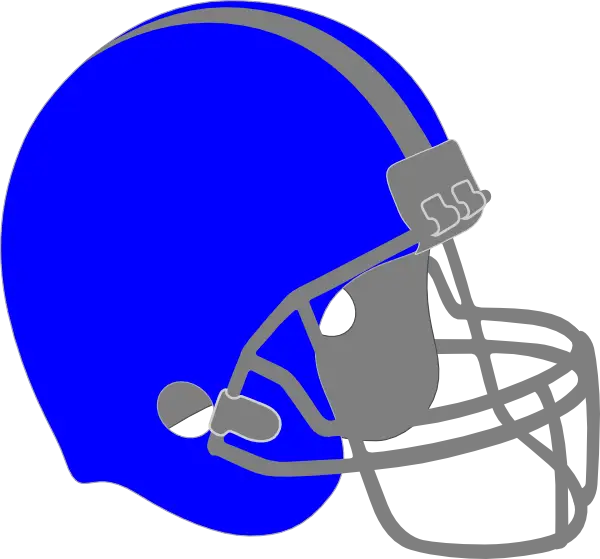 Blue Football Helmet Illustration