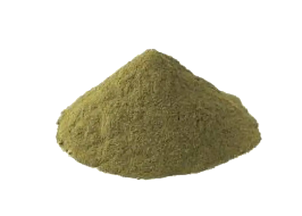 Green Powder Substance for Supplement Use