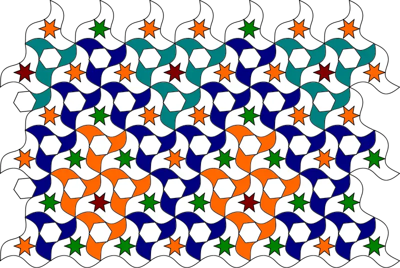 Colorful Geometric Star Pattern