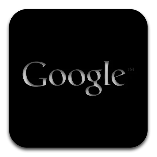 Google Logo on Black Background