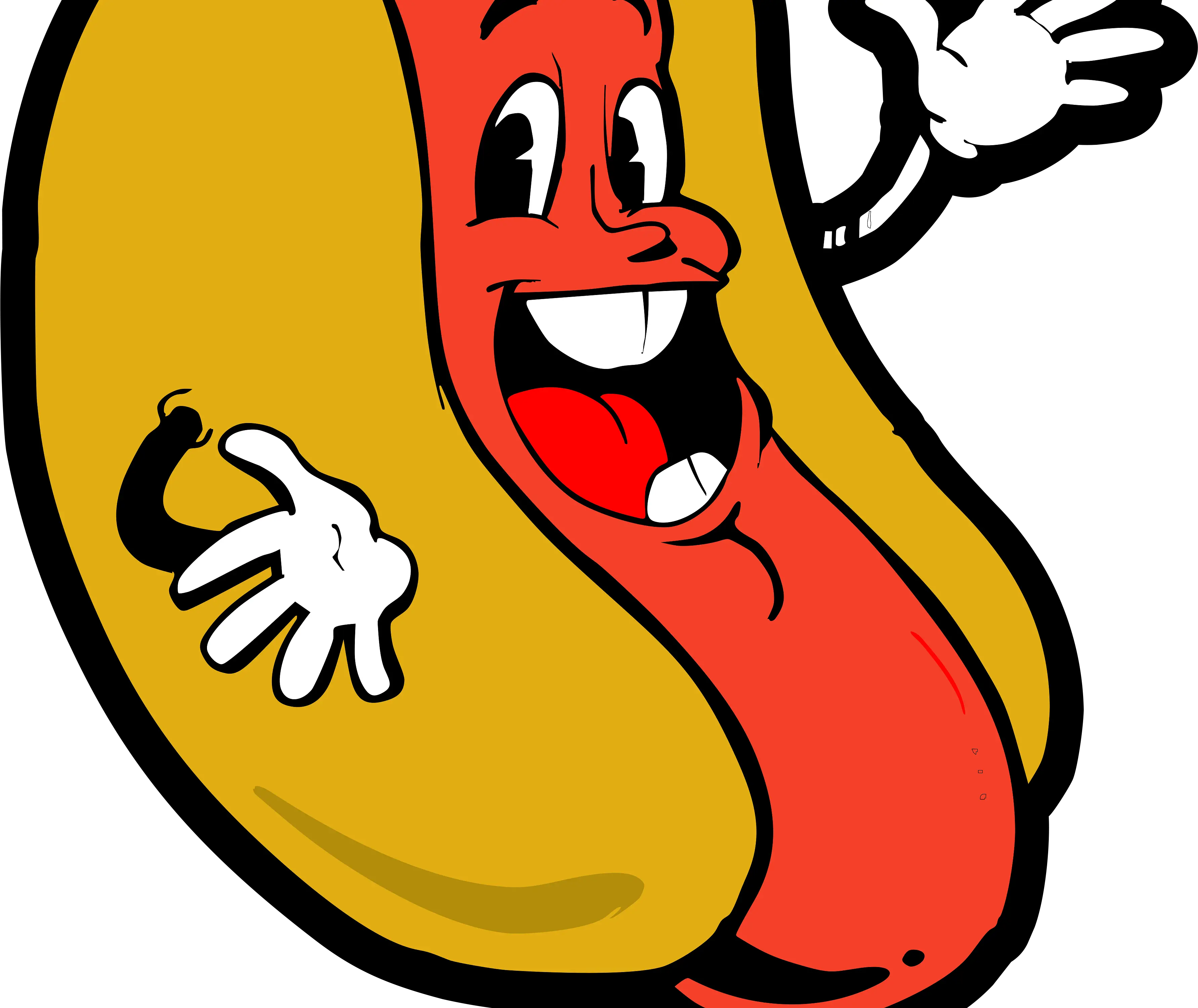 Cartoon Hot Dog