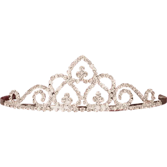 Silver Tiara with Ornaments