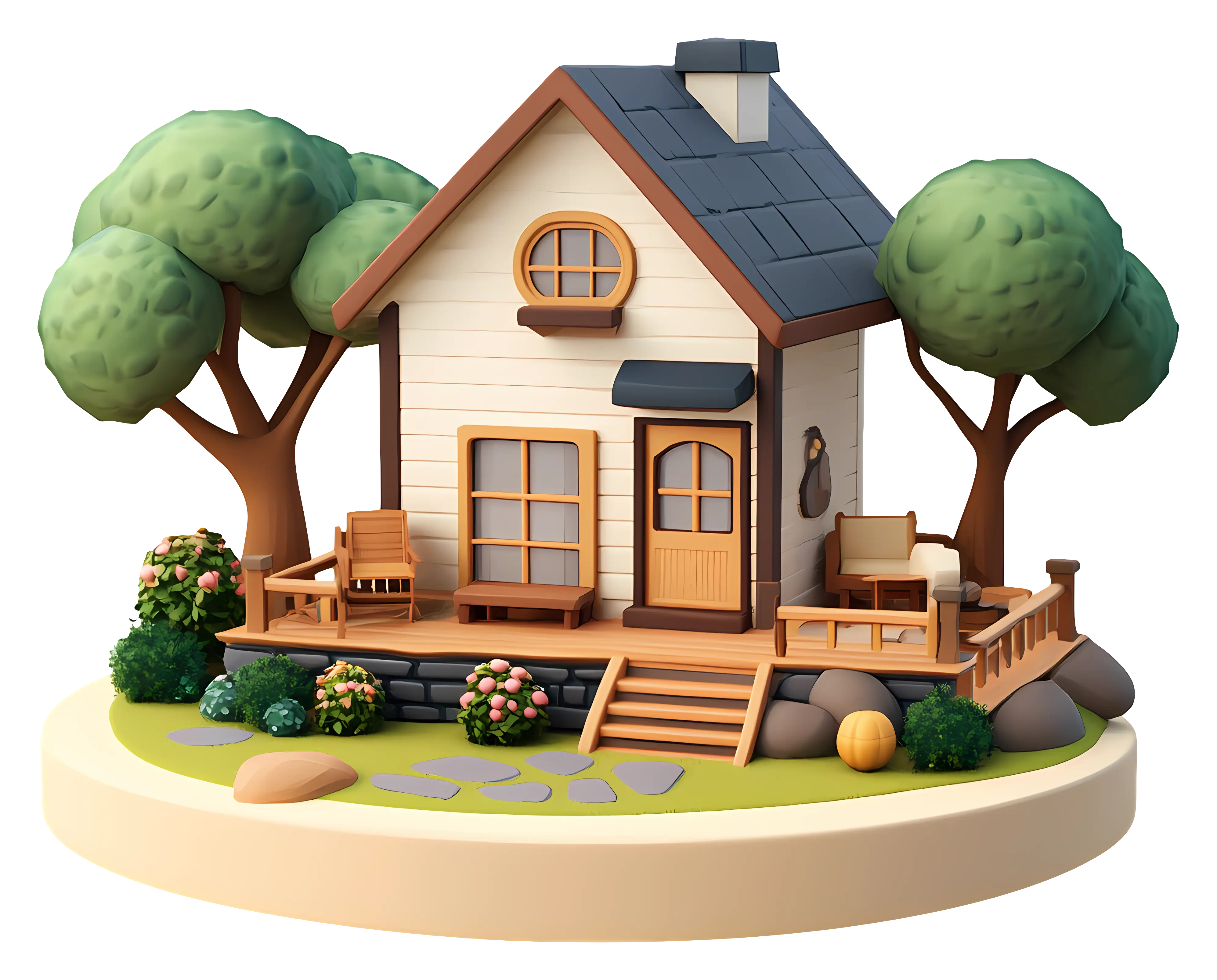 Small Cute Doodle House
