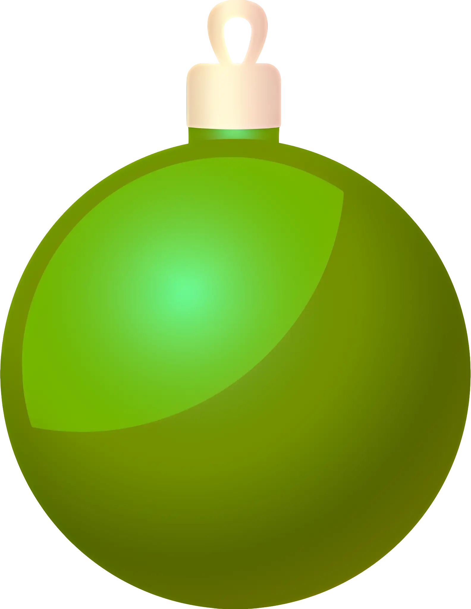 Green Christmas Ornament for Festive Decoration