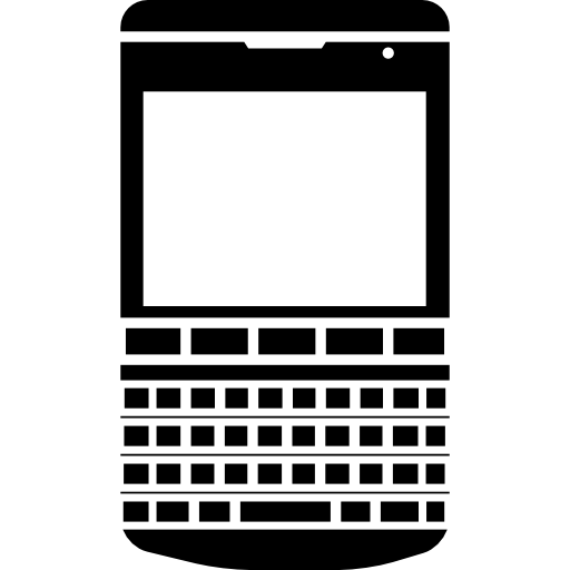 Black Smartphone with Physical Keyboard Design