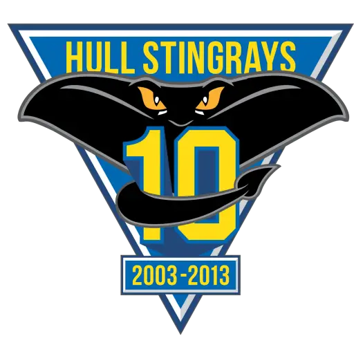 Hull Stingrays 10th Anniversary Logo