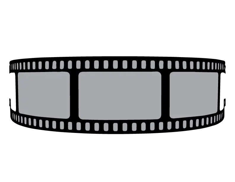 Film Strip for Cinema and Media Illustration