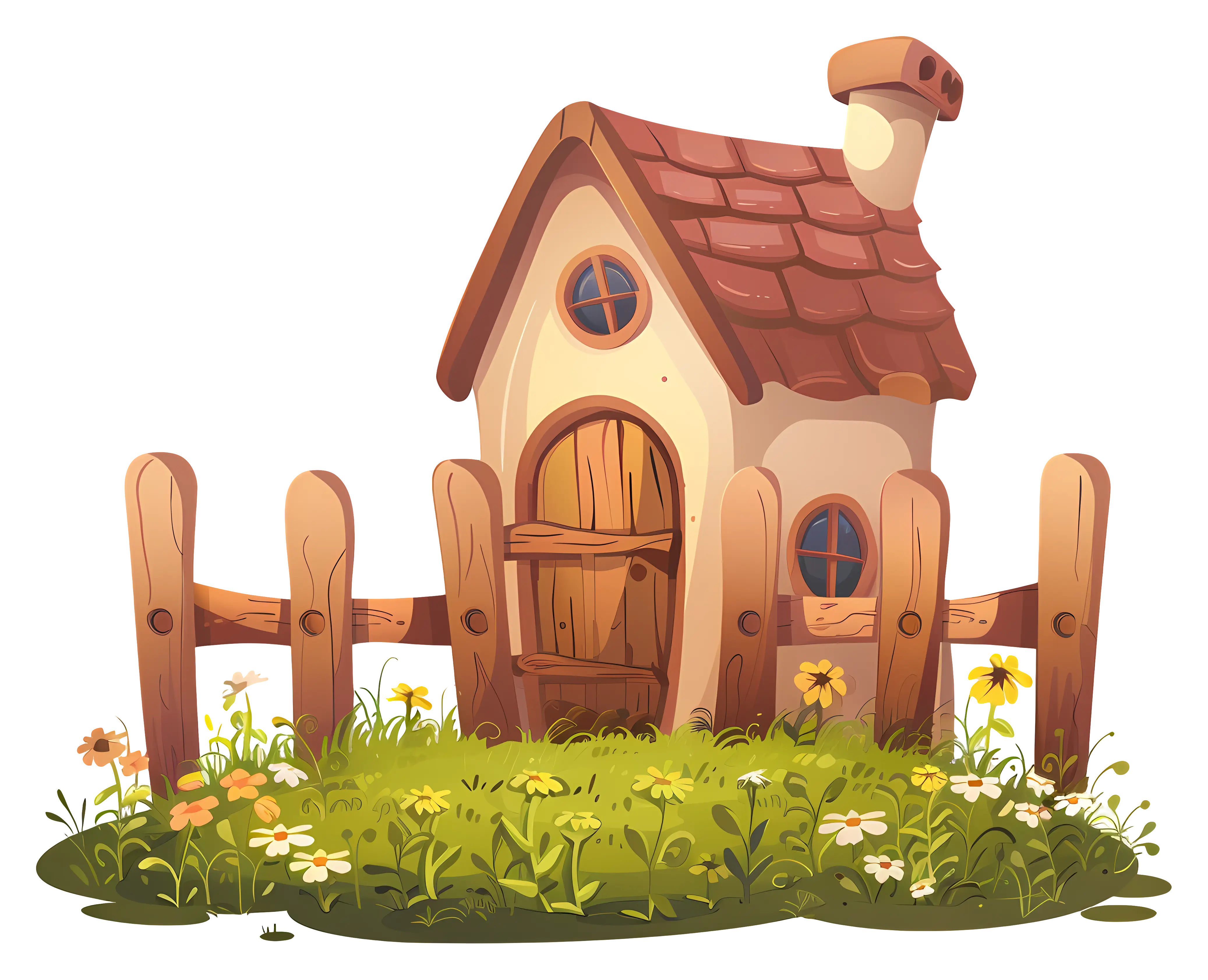 Small Cute House Illustration