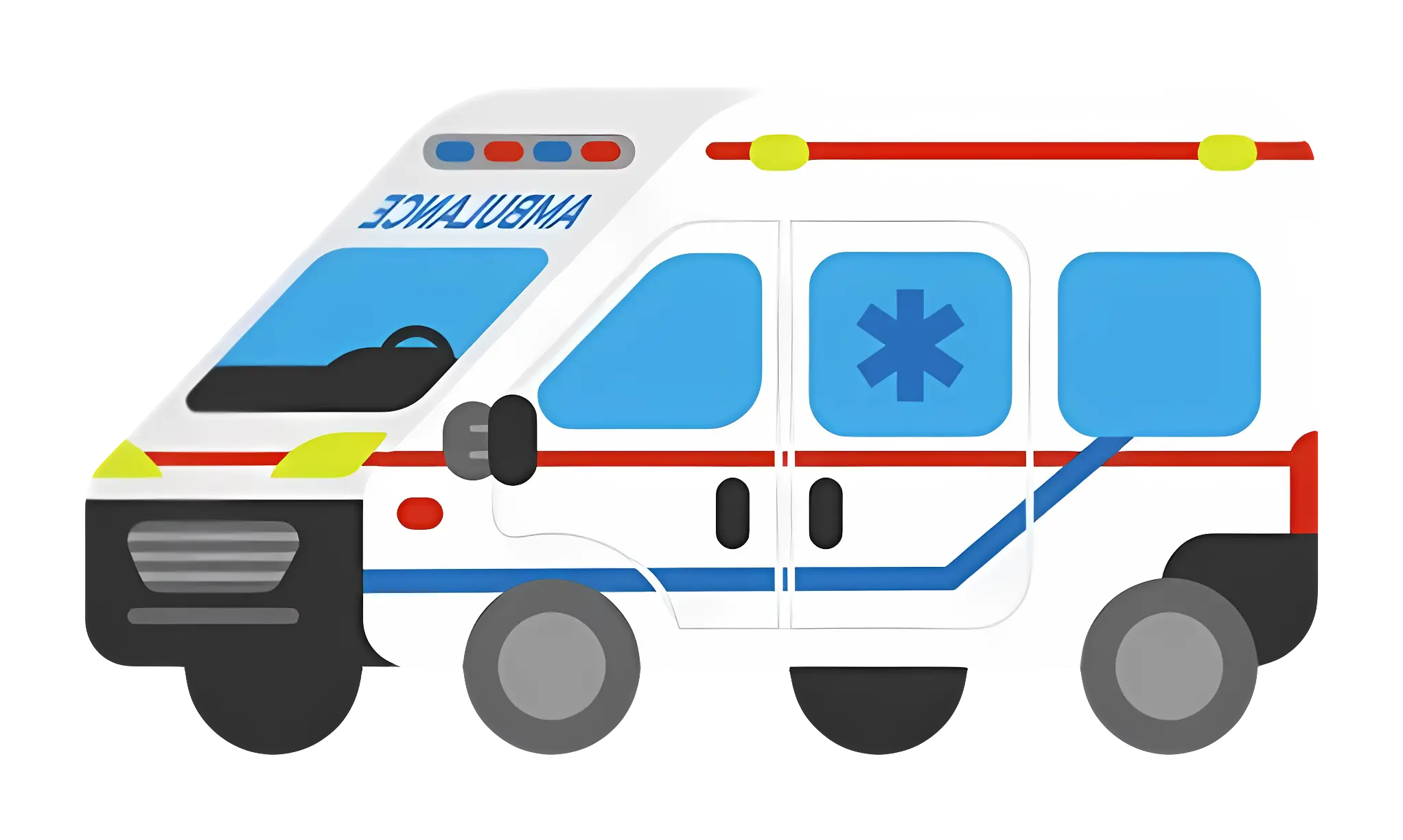 Ambulance Illustration for Emergency Concept