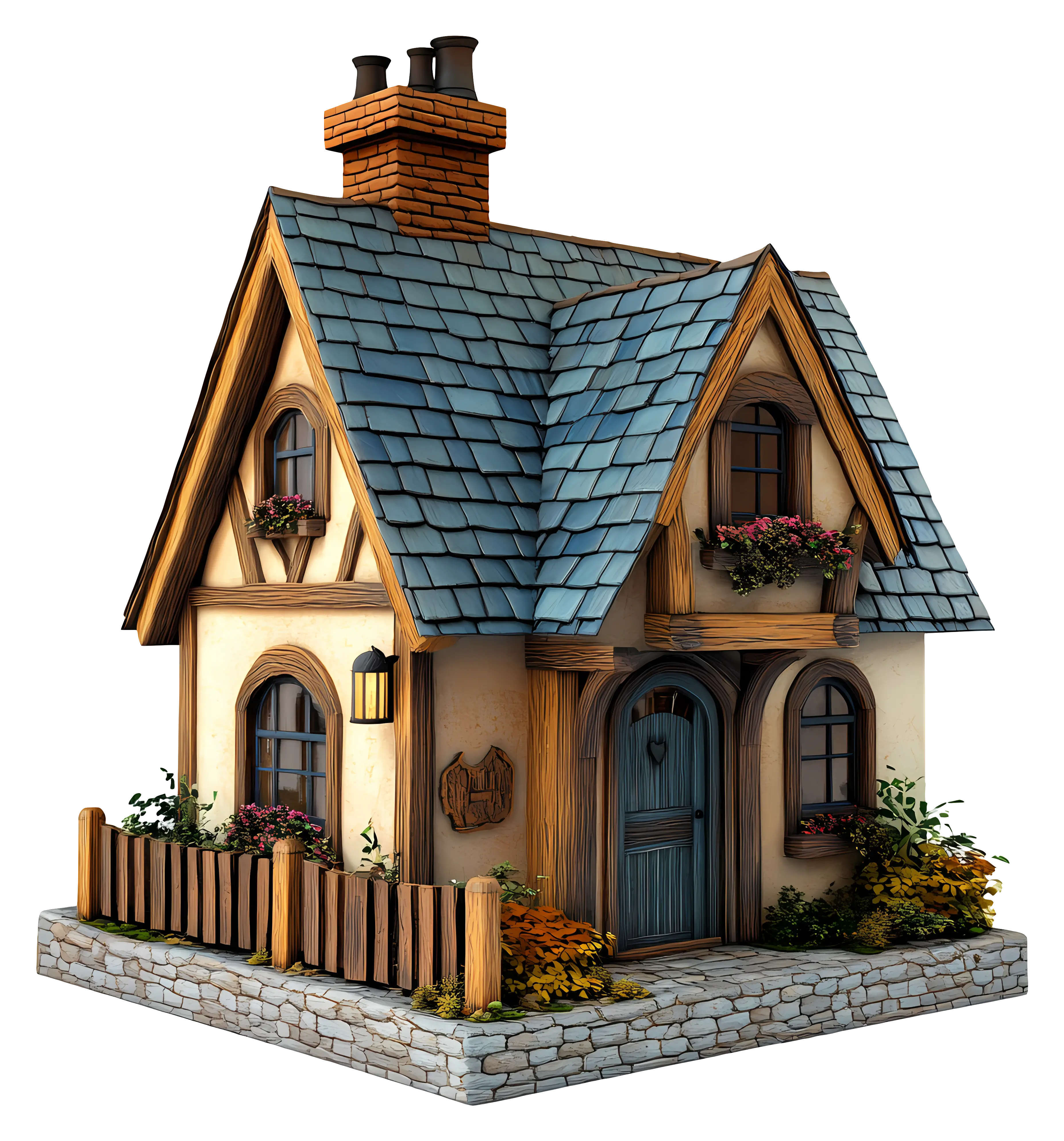 Small Cute Cartoon House