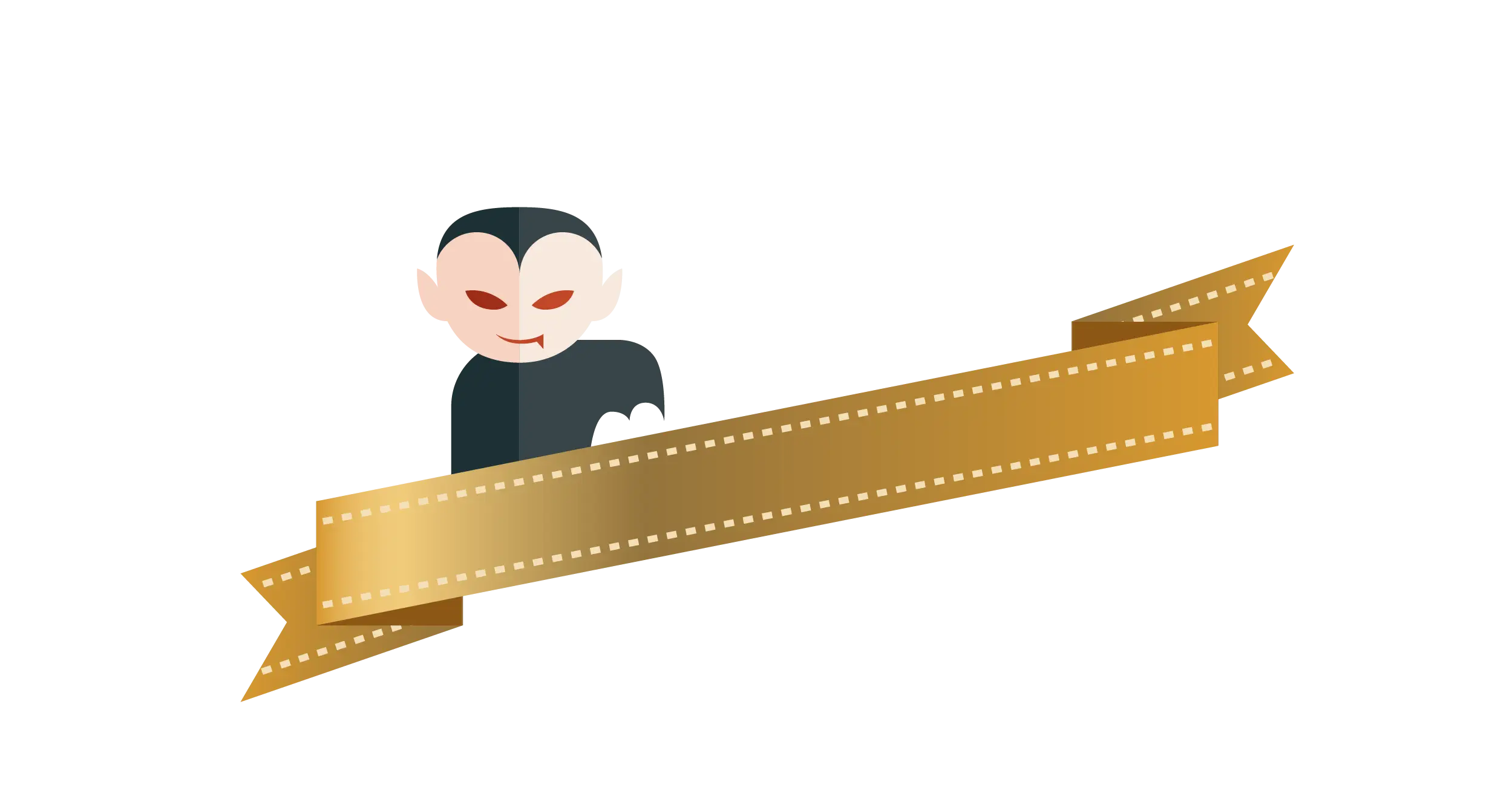 Vampire with Banner