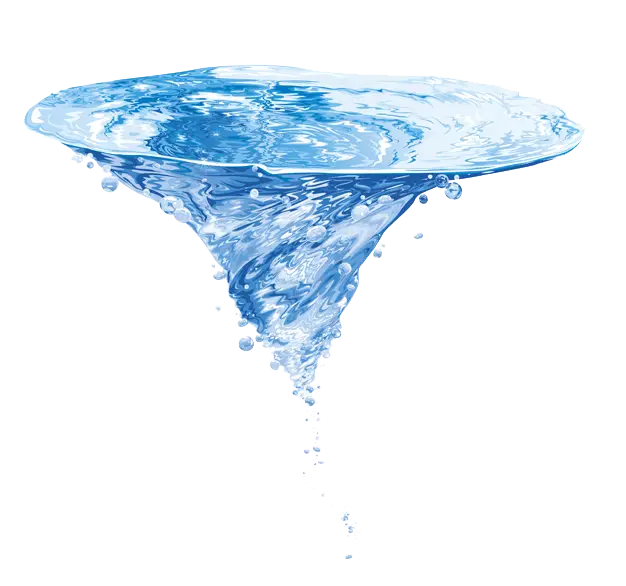 Blue Water Whirlpool Illustration