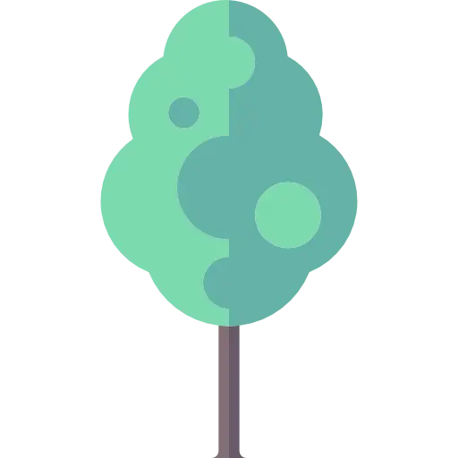 Stylized Green Tree Illustration