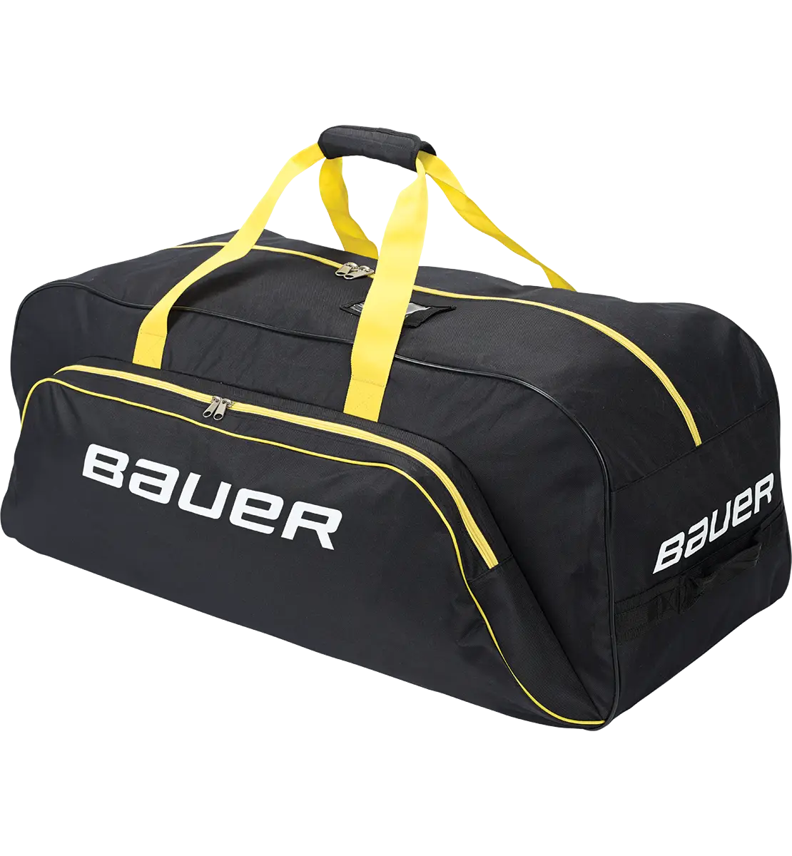 Black and Yellow Duffel Bag for Sports and Travel