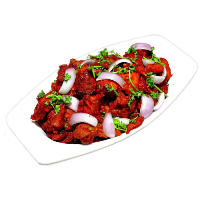 Spicy Chicken Dish with Garnish