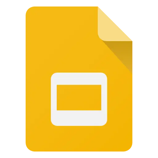 Google Slides Icon in Yellow Design