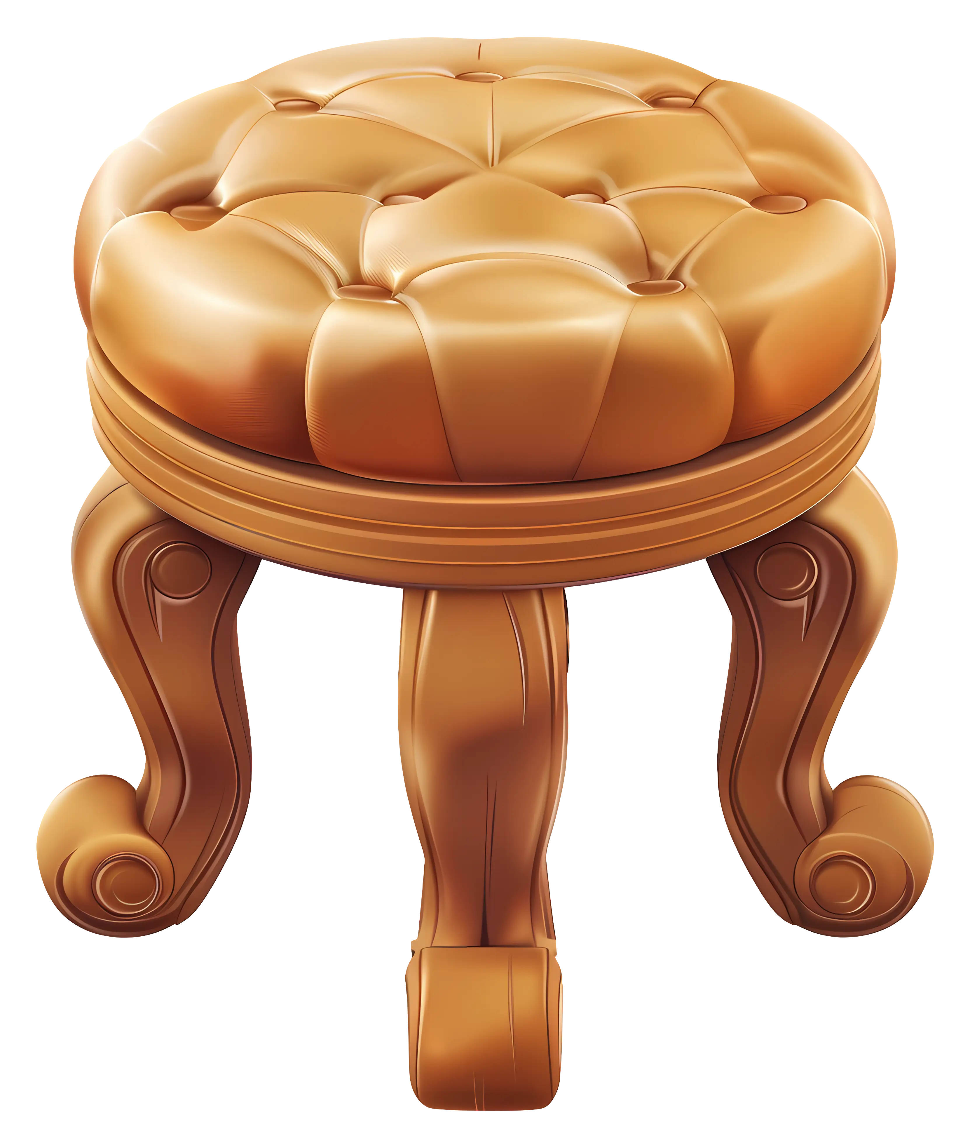 Round Wooden Stool