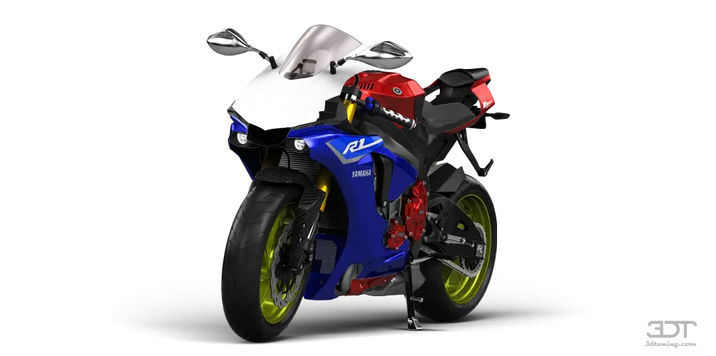 Stylish Sports Motorcycle with Vibrant Design