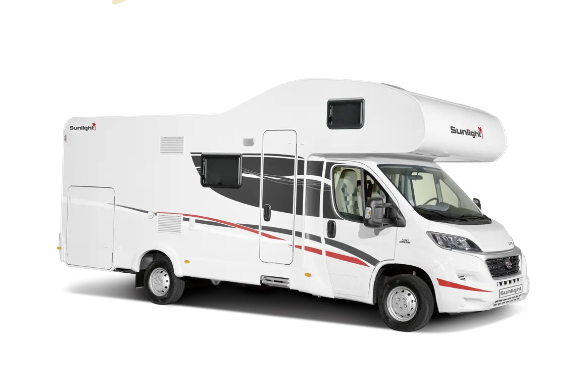 White Camper Van for Travel and Adventures