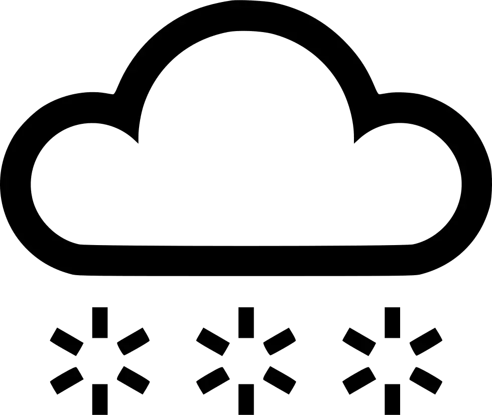 Minimalistic Snowfall Weather Icon