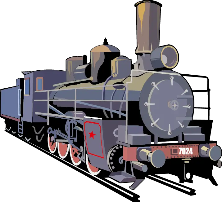 Cartoon Steam Train Illustration