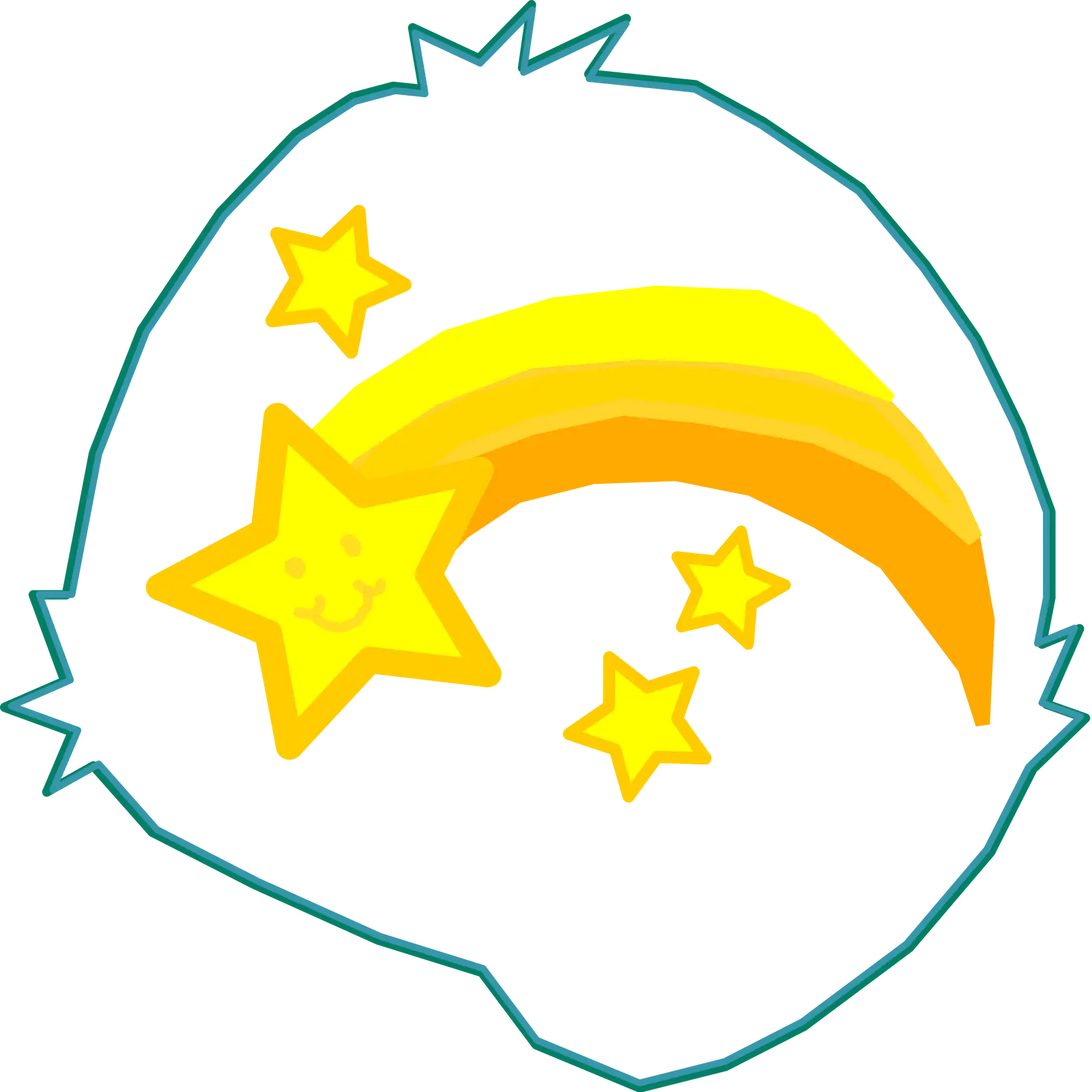 Cute Shooting Star Illustration