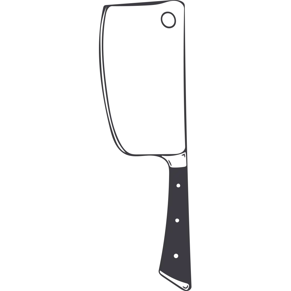 Cleaver Knife Illustration