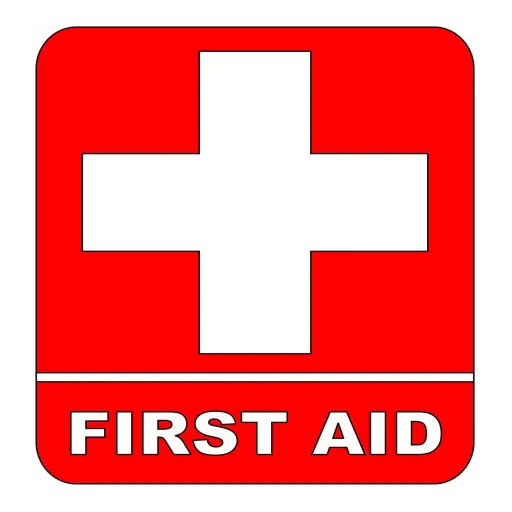 First Aid Red Cross Sign