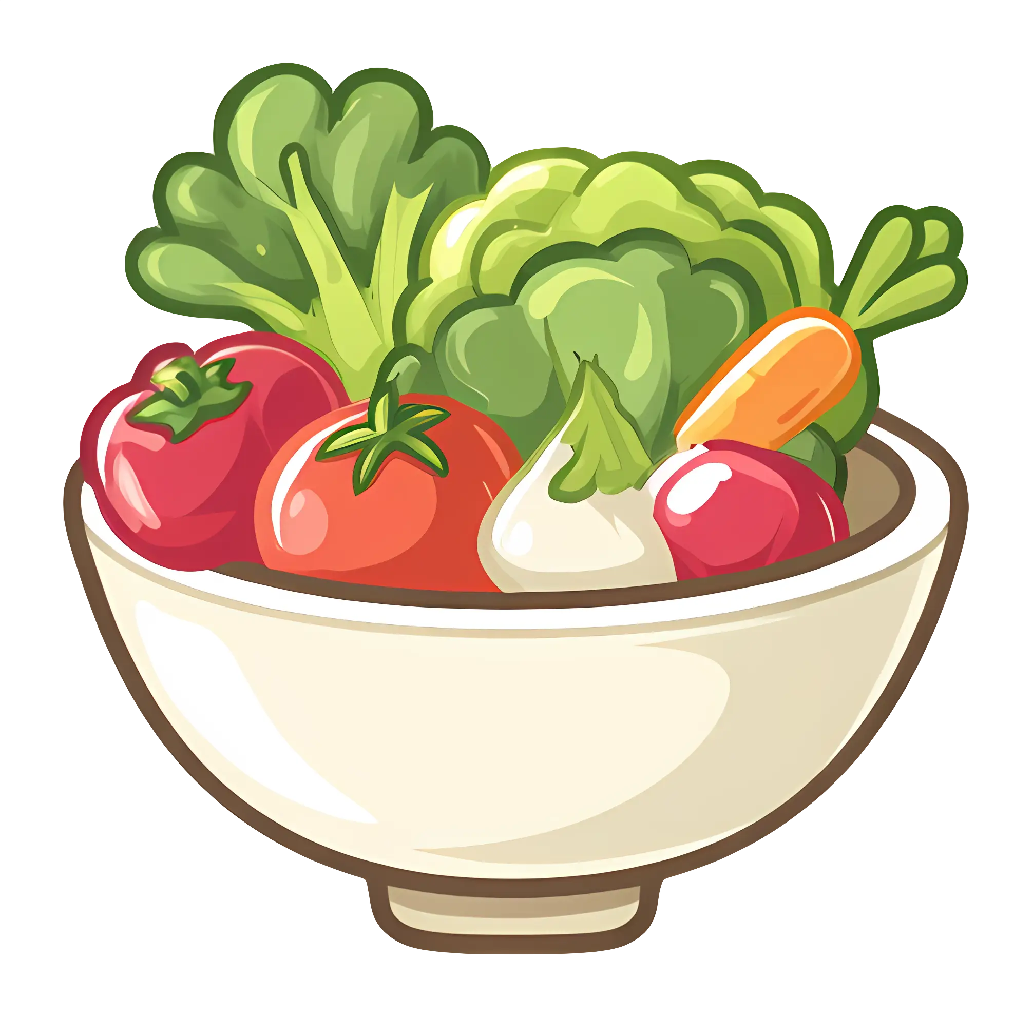 Bowl of Fresh Vegetables