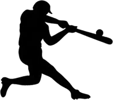 Silhouette of a Baseball Player