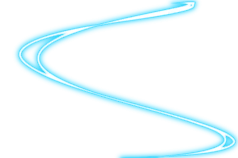 Dynamic Blue Glowing Light Streak