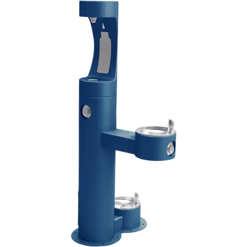 Blue Water Fountain with Multiple Dispensers