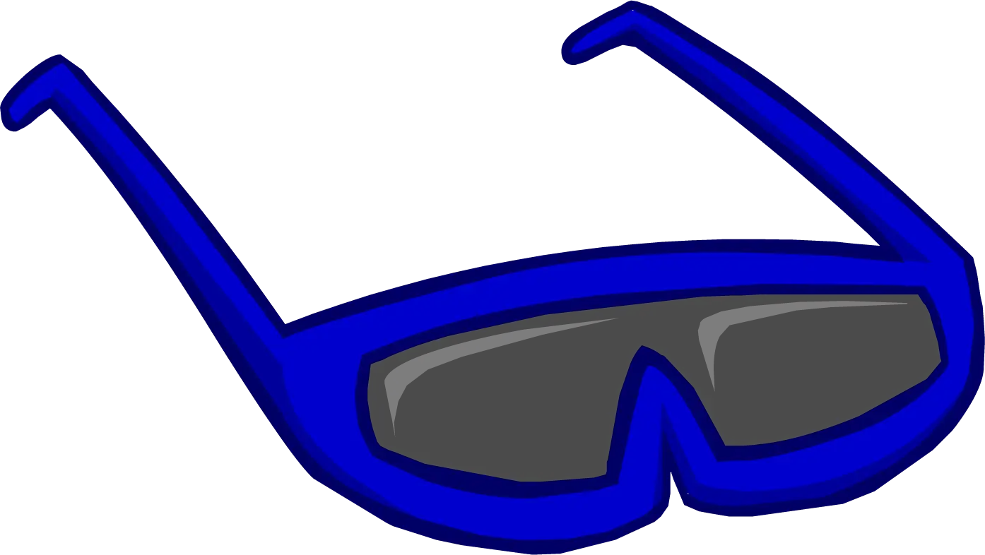 Blue Sunglasses Illustration