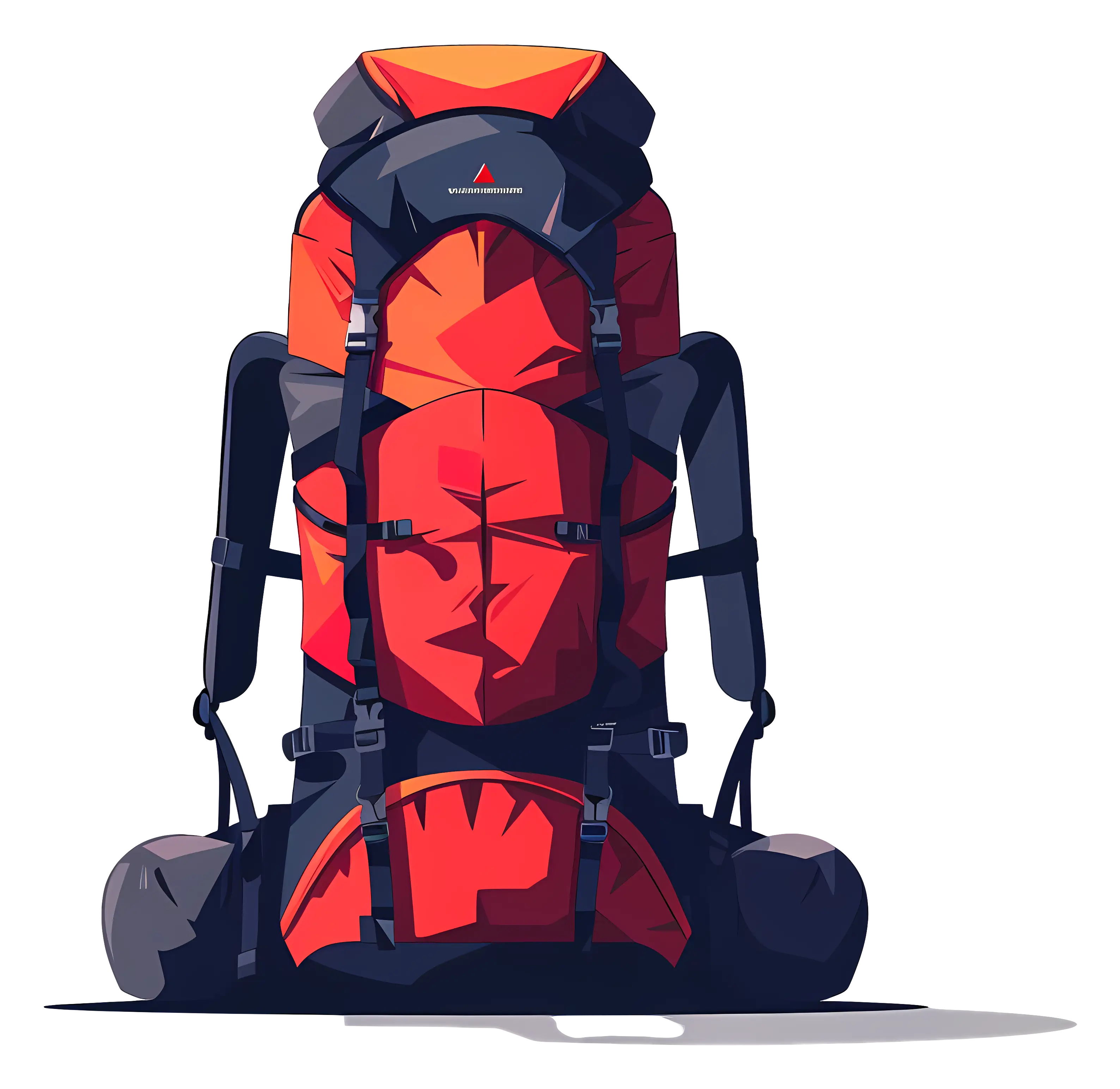 Red Backpack for Hiking