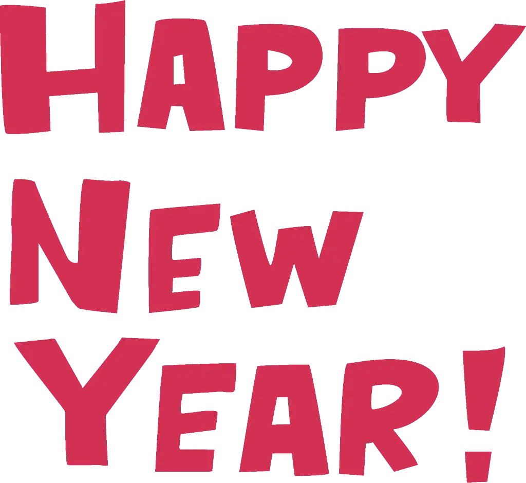 Happy New Year Text Design