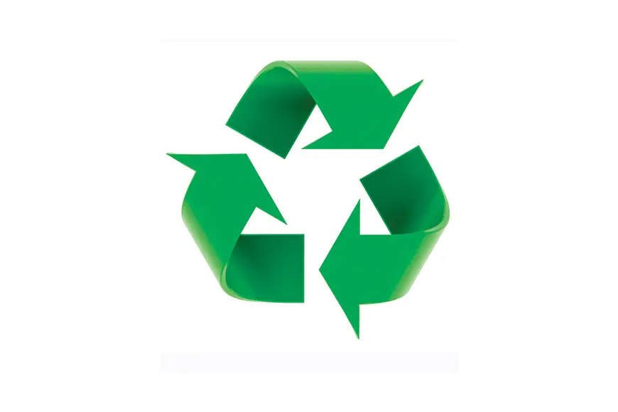 Green Recycling Symbol for Sustainability
