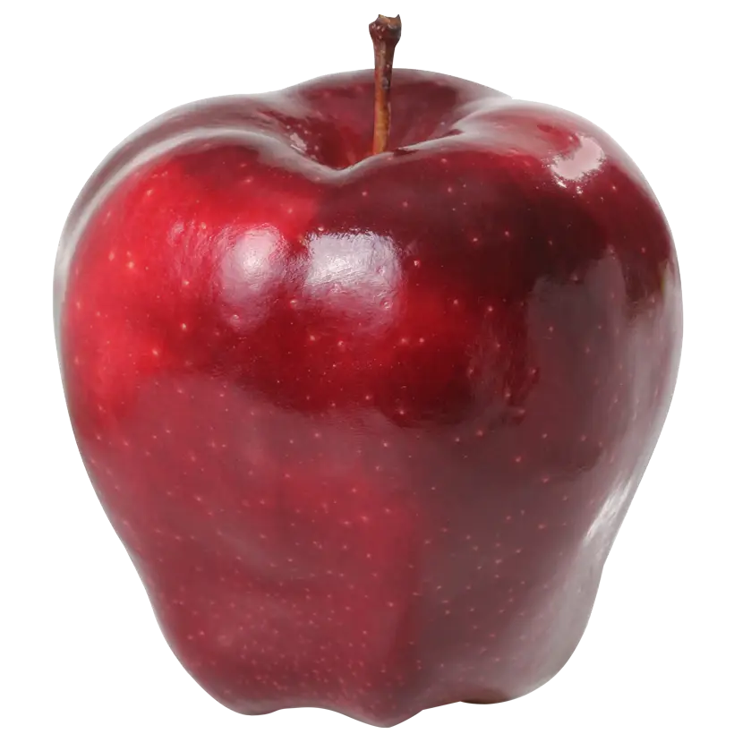 Dark Red Apple with a Luscious Surface