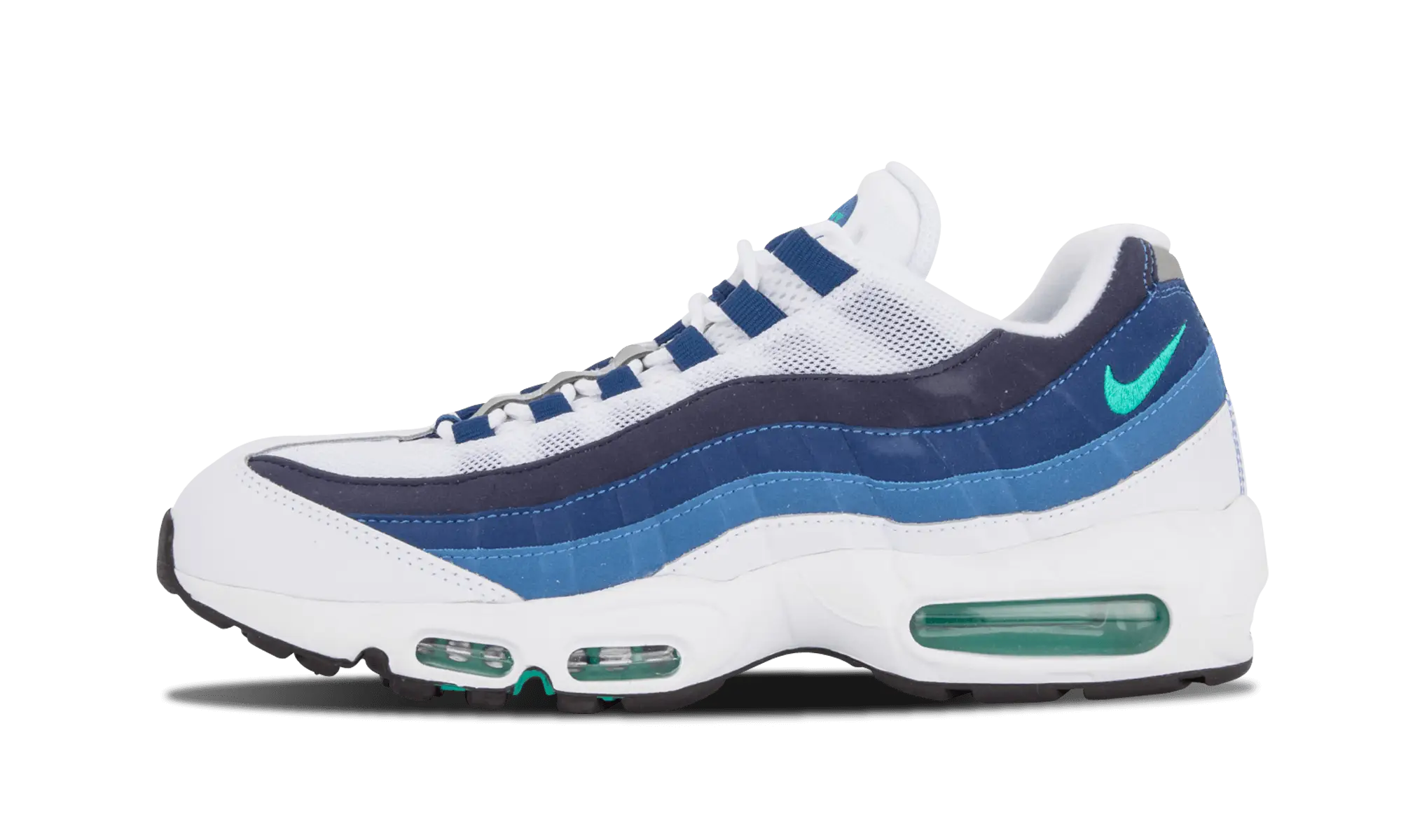 Blue and White Athletic Sneakers