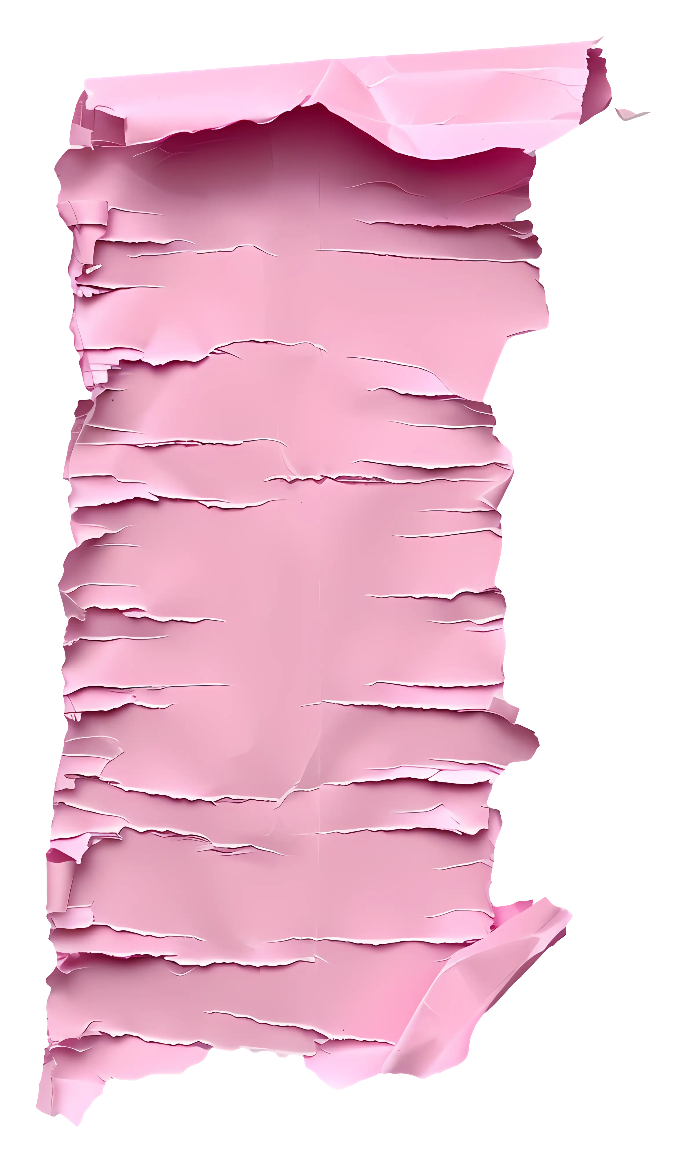 Torn Pink Paper for Craft or Design