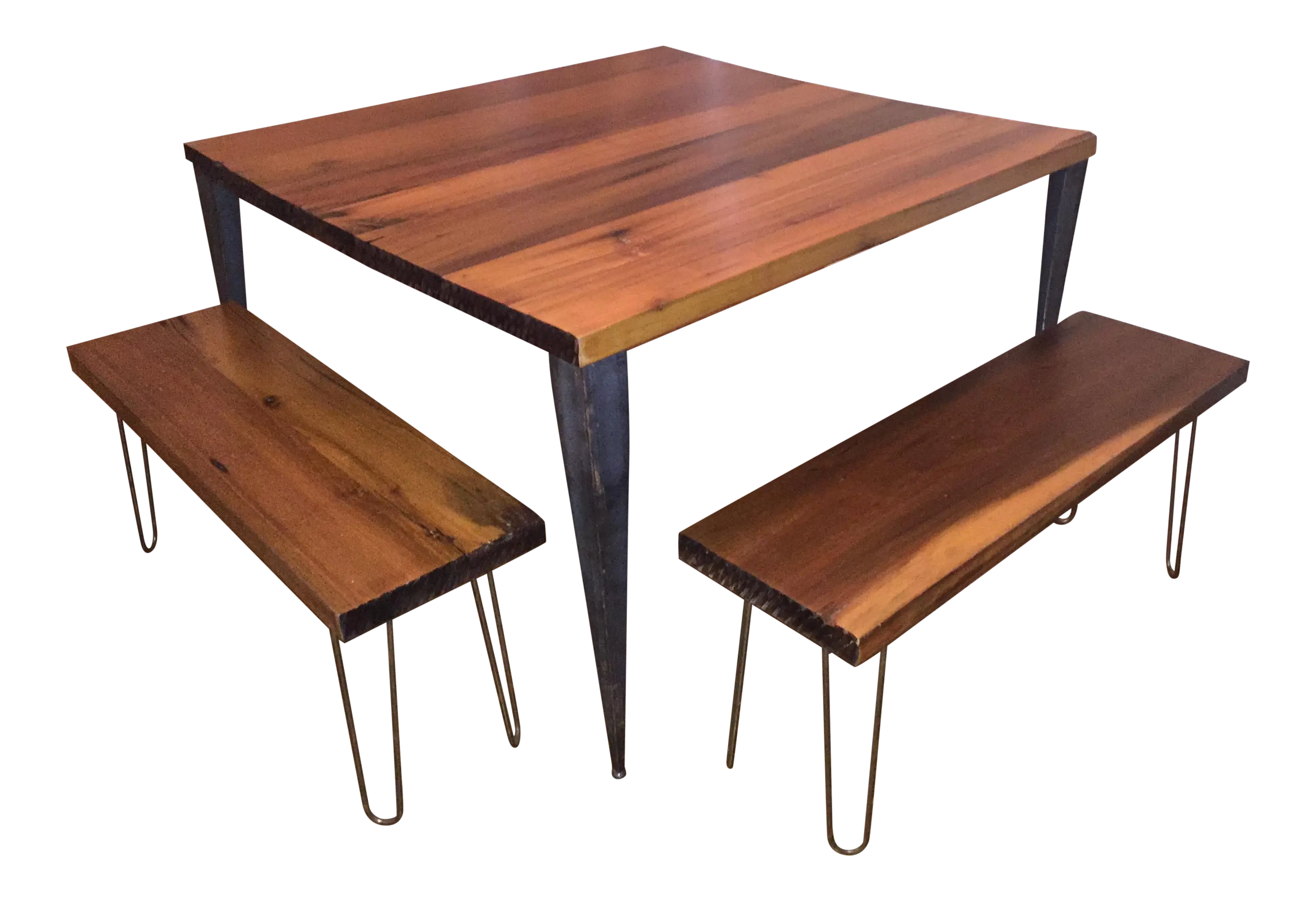 Wooden Table and Bench Set