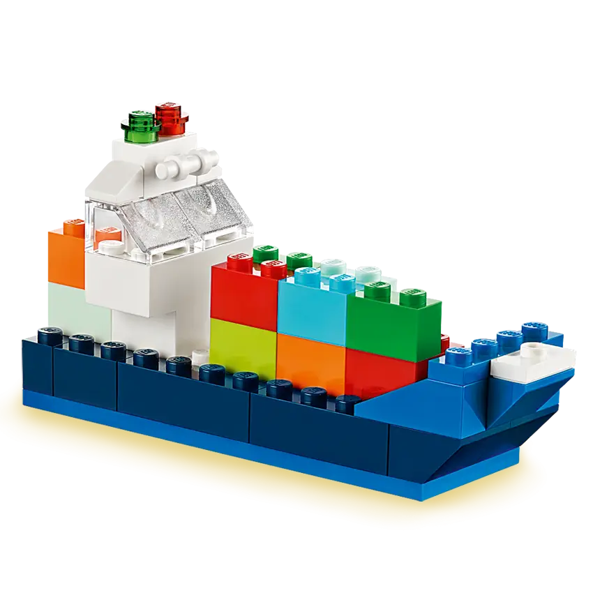 Colorful Lego Ship Toy