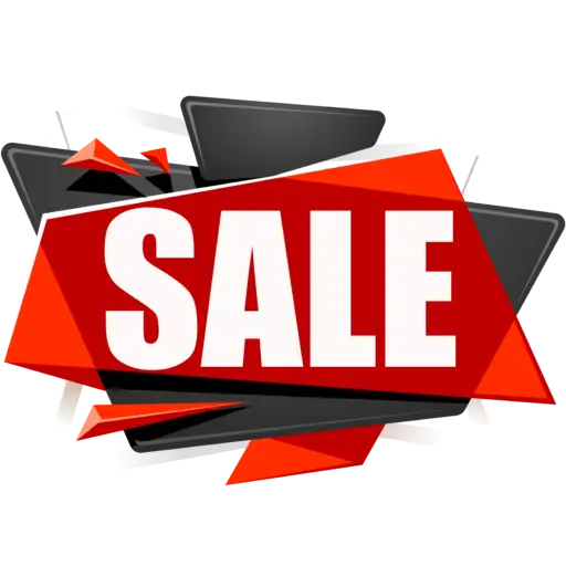 Red and Black Sale Sign